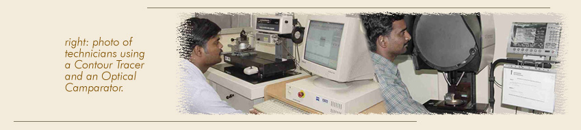 photo of a Contour Tracer and Optical Comparator at the Mercury Quality Assurance Lab